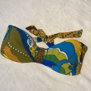 Trina Turk bandeau bikini top size small